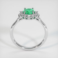 1.45 Ct. Emerald Ring, 18K White Gold 3