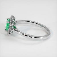 1.45 Ct. Emerald Ring, 18K White Gold 4