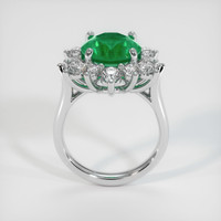 3.85 Ct. Emerald Ring, 18K White Gold 3