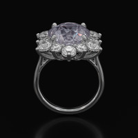 5.38 Ct. Gemstone Ring, 18K White Gold 3