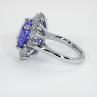 6.90 Ct. Violet Sapphire Ring, 18K White Gold 4
