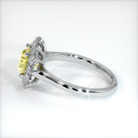 1.93 Ct. Yellow Sapphire Ring, 18K White Gold 4
