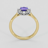 0.74 Ct. Bi Color Sapphire Ring, 14K White & Yellow 3