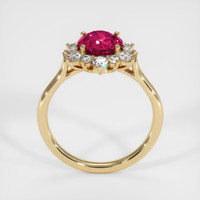 1.51 Ct. Purplish Red Ruby Ring, 10K Yellow Gold 3