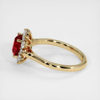 1.58 Ct. Ruby Ring, 14K Yellow Gold 4