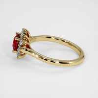 1.11 Ct. Ruby Ring, 14K Yellow Gold 4