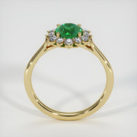 0.93 Ct. Emerald Ring, 18K Yellow Gold 3