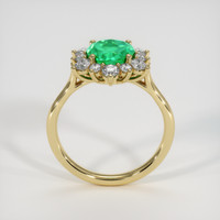 1.61 Ct. Emerald Ring, 18K Yellow Gold 3