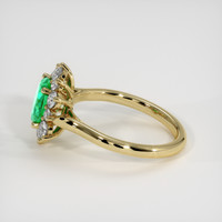 1.61 Ct. Emerald Ring, 18K Yellow Gold 4