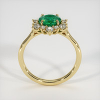 1.18 Ct. Emerald Ring, 18K Yellow Gold 3