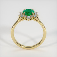 1.20 Ct. Emerald Ring, 18K Yellow Gold 3