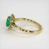 1.20 Ct. Emerald Ring, 18K Yellow Gold 4