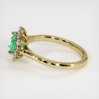 1.45 Ct. Emerald Ring, 18K Yellow Gold 4