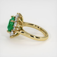 3.85 Ct. Emerald Ring, 18K Yellow Gold 4