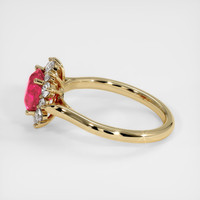 1.57 Ct. Ruby Ring, 18K Yellow Gold 4