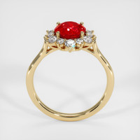 1.15 Ct. Ruby Ring, 18K Yellow Gold 3
