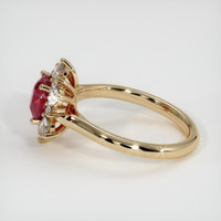 1.49 Ct. Ruby Ring, 18K Yellow Gold 4