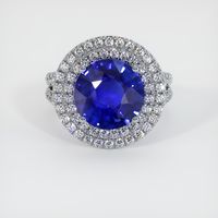 5.18 Ct. Blue Sapphire Ring, Platinum 950 1