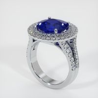 5.18 Ct. Blue Sapphire Ring, Platinum 950 2