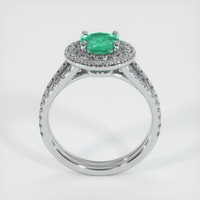 0.76 Ct. Emerald  Ring - Platinum 950