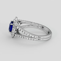 1.07 Ct. Blue Sapphire Ring, Platinum 950 4