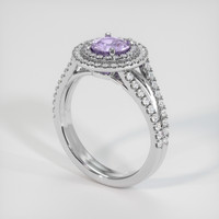 1.26 Ct. Purple Sapphire Ring, Platinum 950 2