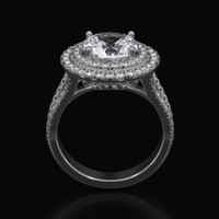 3.06 Ct. Sapphire Ring, Platinum 950 3