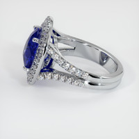 5.18 Ct. Blue Sapphire Ring, 14K White Gold 4
