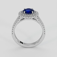 1.07 Ct. Blue Sapphire Ring, 14K White Gold 3