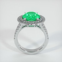 4.42 Ct. Emerald  Ring - 18K White Gold