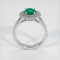1.17 Ct. Emerald Ring, 18K White Gold 3