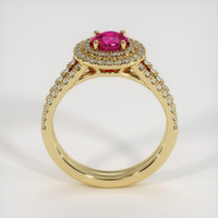 0.84 Ct. Ruby Ring, 14K Yellow Gold 3