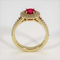 0.96 Ct. Ruby Ring, 14K Yellow Gold 3