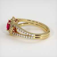 0.96 Ct. Ruby Ring, 14K Yellow Gold 4