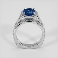3.02 Ct. Blue Sapphire Ring, Platinum 950 3