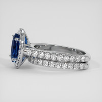 3.02 Ct. Blue Sapphire Ring, Platinum 950 4