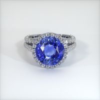 6.09 Ct. Sapphire Ring, Platinum 950 1