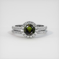 1.37 Ct. Gemstone Ring, Platinum 950 1