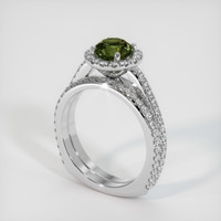 1.37 Ct. Gemstone Ring, Platinum 950 2