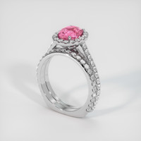 1.74 Ct. Padparadscha Sapphire Ring, Platinum 950 2