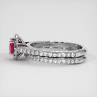 0.85 Ct. Ruby Ring, Platinum 950 4