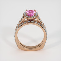1.47 Ct. Pink Sapphire Ring, 14K Rose Gold 3