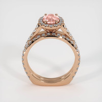1.09 Ct. Padparadscha Sapphire Ring, 14K Rose Gold 3