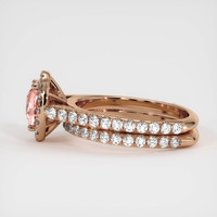 1.09 Ct. Padparadscha Sapphire Ring, 14K Rose Gold 4