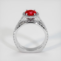 1.20 Ct. Pinkish Red Ruby Ring, 10K White Gold 3