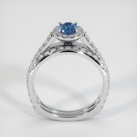 0.62 Ct. Sapphire Ring, 14K White Gold 3