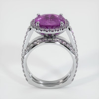 3.58 Ct. Sapphire Ring, 14K White Gold 3