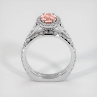 1.09 Ct. Padparadscha Sapphire Ring, 14K White Gold 3