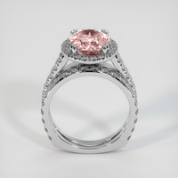 4.13 Ct. Padparadscha Sapphire Ring, 14K White Gold 3