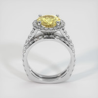 2.54 Ct. Yellow Sapphire Ring, 14K White Gold 3